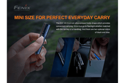 Fenix E01 V2.0 AAA LED Flashlight, Keychain Flashlight, Fenix Store, Black at Festive Water Paddlesports