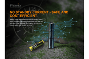 Fenix E01 V2.0 AAA LED Flashlight, Keychain Flashlight, Fenix Store, Black at Festive Water Paddlesports