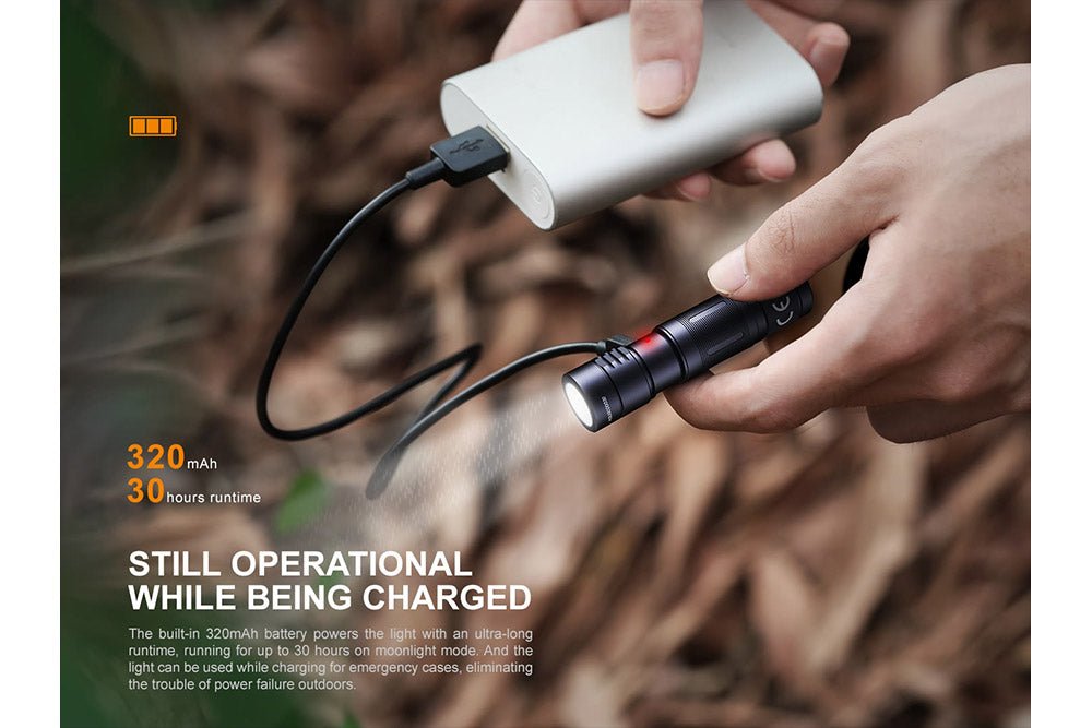 Fenix E05R Mini Keychain LED Flashlight - 400 Lumens, Keychain Flashlight, Fenix Store, Black at Festive Water Paddlesports