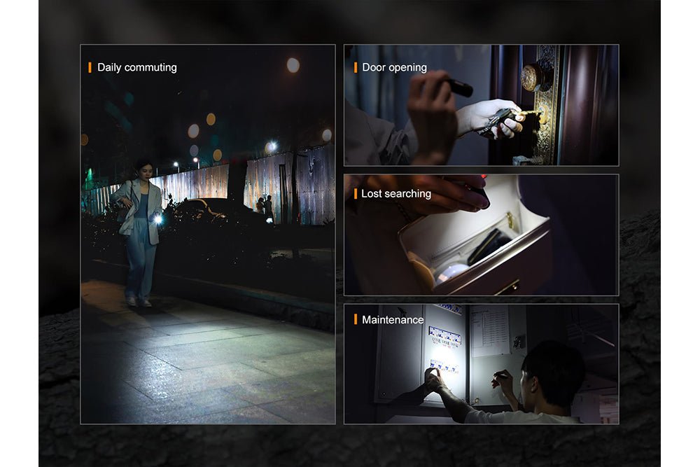 Fenix E05R Mini Keychain LED Flashlight - 400 Lumens, Keychain Flashlight, Fenix Store, Black at Festive Water Paddlesports