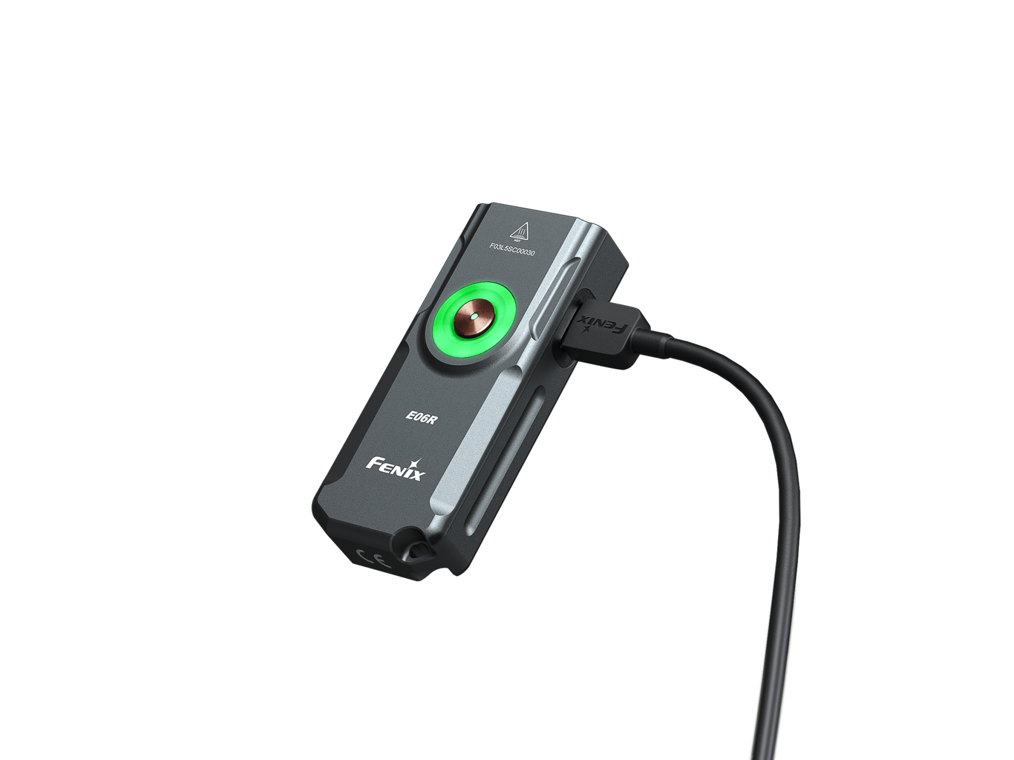 Fenix E06R Keychain Light with White, UV, and Red Laser Lights, Keychain Flashlight, Fenix Store, Gun Grey at Festive Water Paddlesports