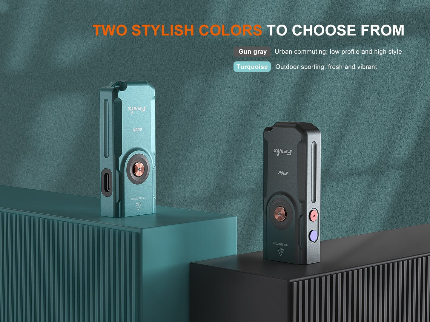 Fenix E06R Keychain Light with White, UV, and Red Laser Lights, Keychain Flashlight, Fenix Store, Turquoise at Festive Water Paddlesports