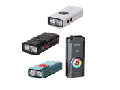 Fenix E06R Keychain Light with White, UV, and Red Laser Lights, Keychain Flashlight, Fenix Store, Turquoise at Festive Water Paddlesports