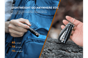 Fenix E09R Rechargeable High - Output Flashlight - 600 Lumens, Keychain Flashlight, Fenix Store, at Festive Water Paddlesports