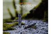 Fenix E09R Rechargeable High - Output Flashlight - 600 Lumens, Keychain Flashlight, Fenix Store, at Festive Water Paddlesports