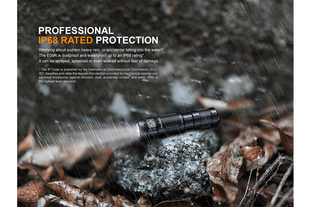 Fenix E09R Rechargeable High - Output Flashlight - 600 Lumens, Keychain Flashlight, Fenix Store, at Festive Water Paddlesports