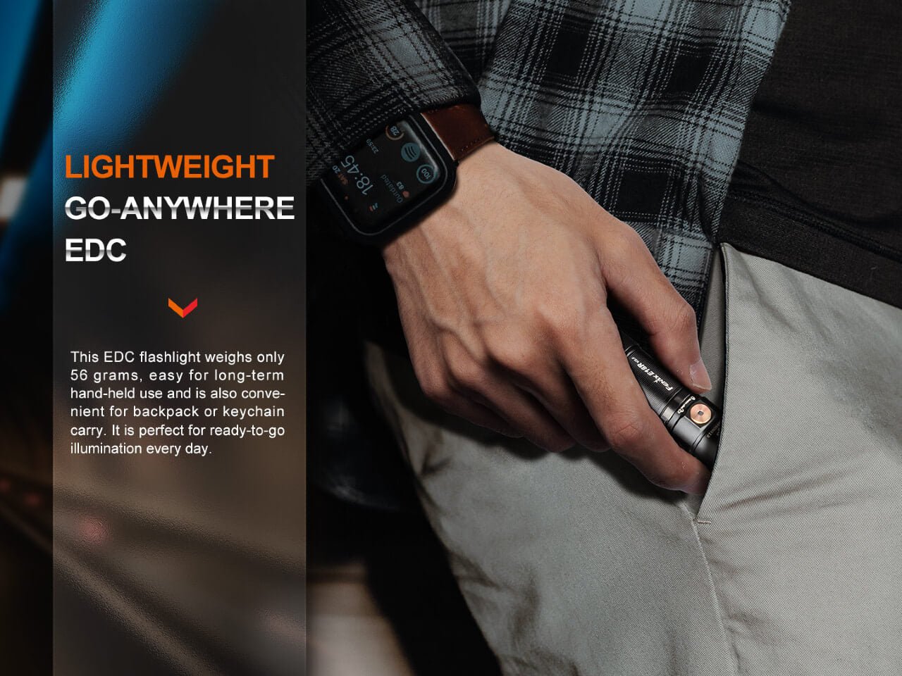 Fenix E18R V2 Rechargeable LED Flashlight, EDC Flashlight, Fenix Store, at Festive Water Paddlesports