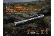 Fenix E20 V2.0 EDC Flashlight - 350 Lumens, EDC Flashlight, Fenix Store, at Festive Water Paddlesports