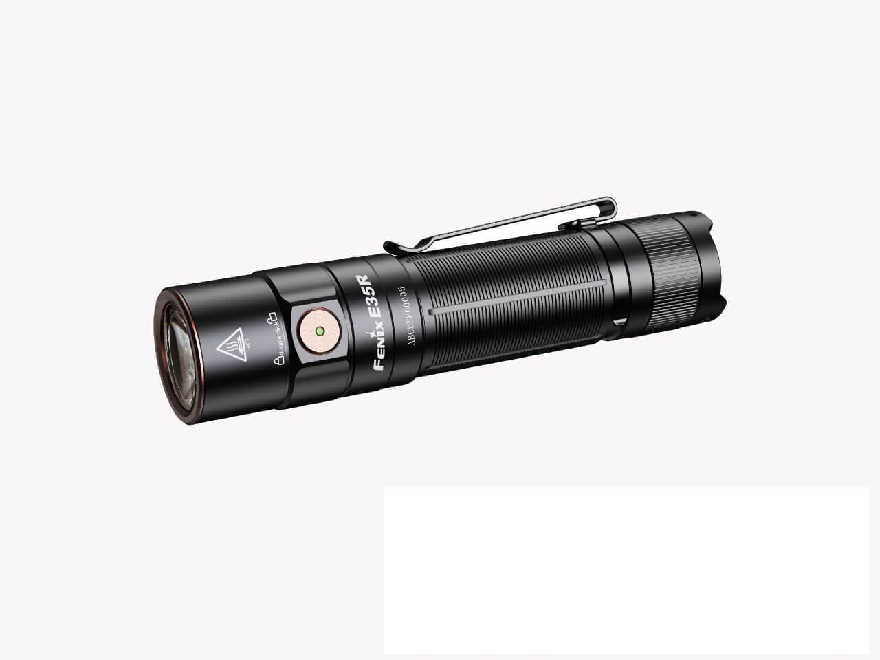 Fenix E35R High - Performance Rechargeable LED Flashlight, EDC Flashlight, Fenix Store, Black at Festive Water Paddlesports
