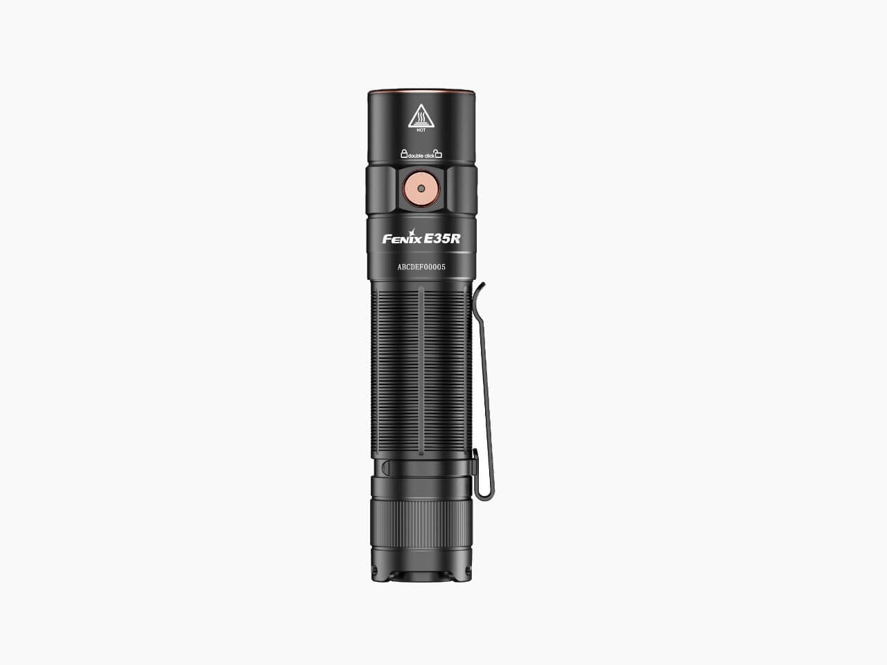 Fenix E35R High - Performance Rechargeable LED Flashlight, EDC Flashlight, Fenix Store, Black at Festive Water Paddlesports