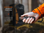 Fenix E35R High - Performance Rechargeable LED Flashlight, EDC Flashlight, Fenix Store, Black at Festive Water Paddlesports