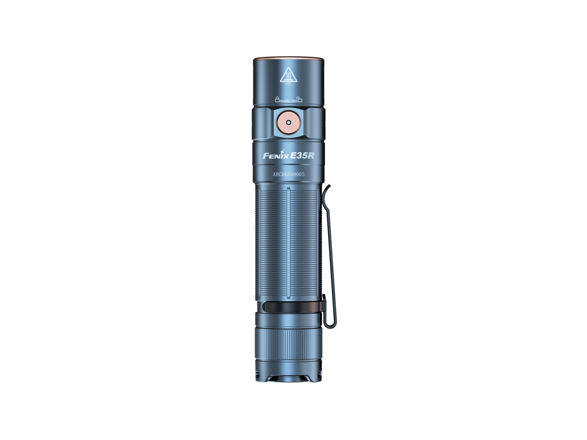 Fenix E35R High - Performance Rechargeable LED Flashlight, EDC Flashlight, Fenix Store, Glacier Blue at Festive Water Paddlesports