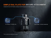 Fenix GL07 Quick Release Weapon Light, Tactical Flashlight, Fenix Store, at Festive Water Paddlesports