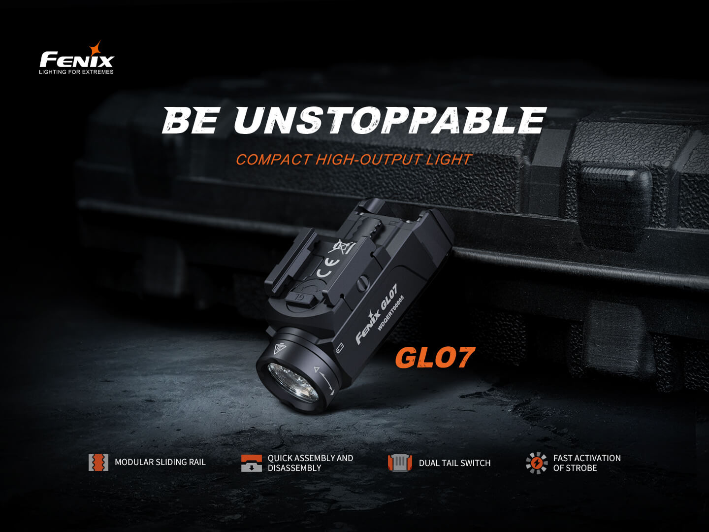 Fenix GL07 Quick Release Weapon Light, Tactical Flashlight, Fenix Store, at Festive Water Paddlesports