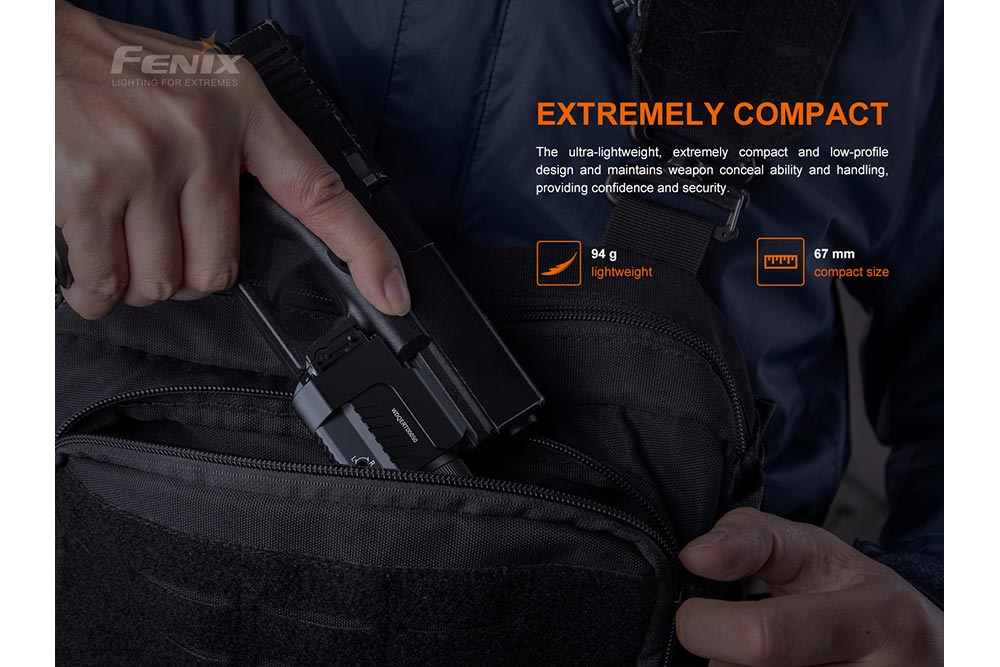 Fenix GL22 Tactical LED Light with Red Laser, Pistol Light, Fenix Store, at Festive Water Paddlesports