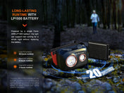 Fenix HL32R - T Trail Running LED Headlamp - 800 Lumens, Headlamp, Fenix Store, Black at Festive Water Paddlesports