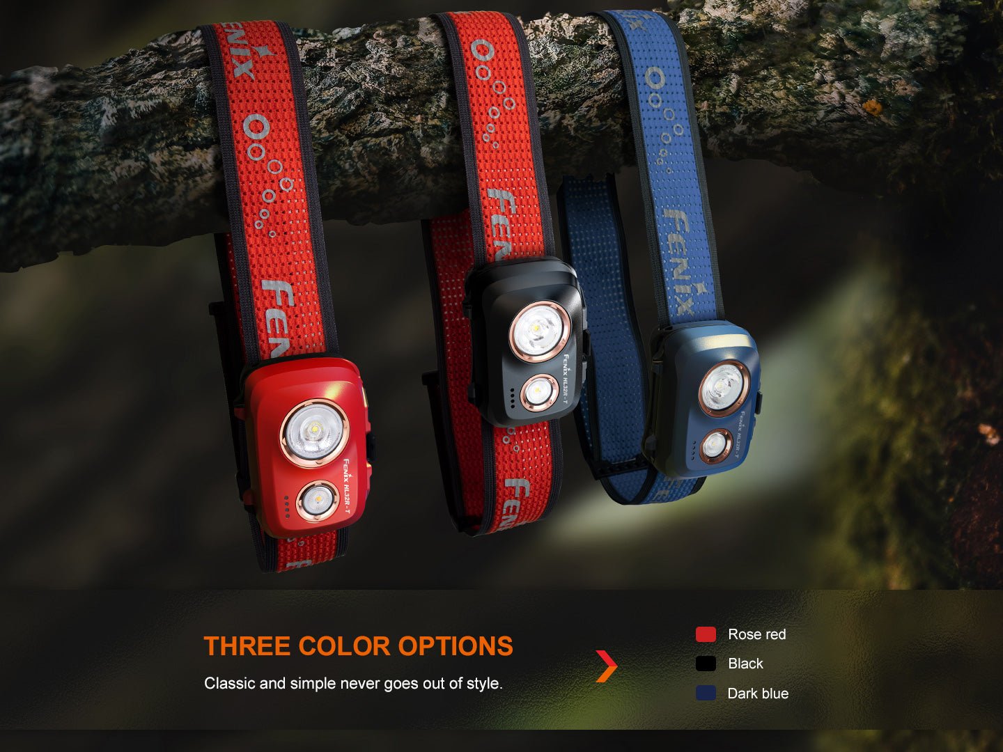 Fenix HL32R - T Trail Running LED Headlamp - 800 Lumens, Headlamp, Fenix Store, Black at Festive Water Paddlesports