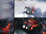 Fenix HL32R - T Trail Running LED Headlamp - 800 Lumens, Headlamp, Fenix Store, Black at Festive Water Paddlesports