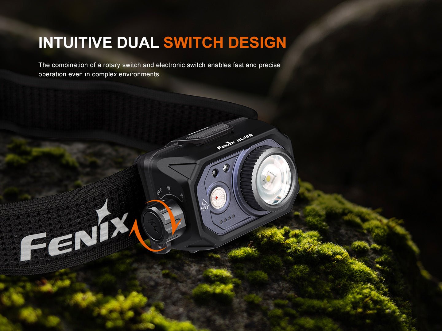Fenix HL45R Rechargeable Focusing Gesture - Sensing Headlamp, Headlamp, Fenix Store, at Festive Water Paddlesports