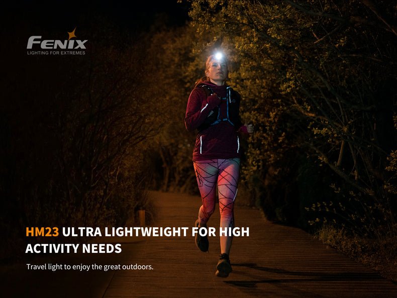 Fenix HM23 Compact Hiking and Running Headlamp - Discontinued, Headlamp, Fenix Store, at Festive Water Paddlesports