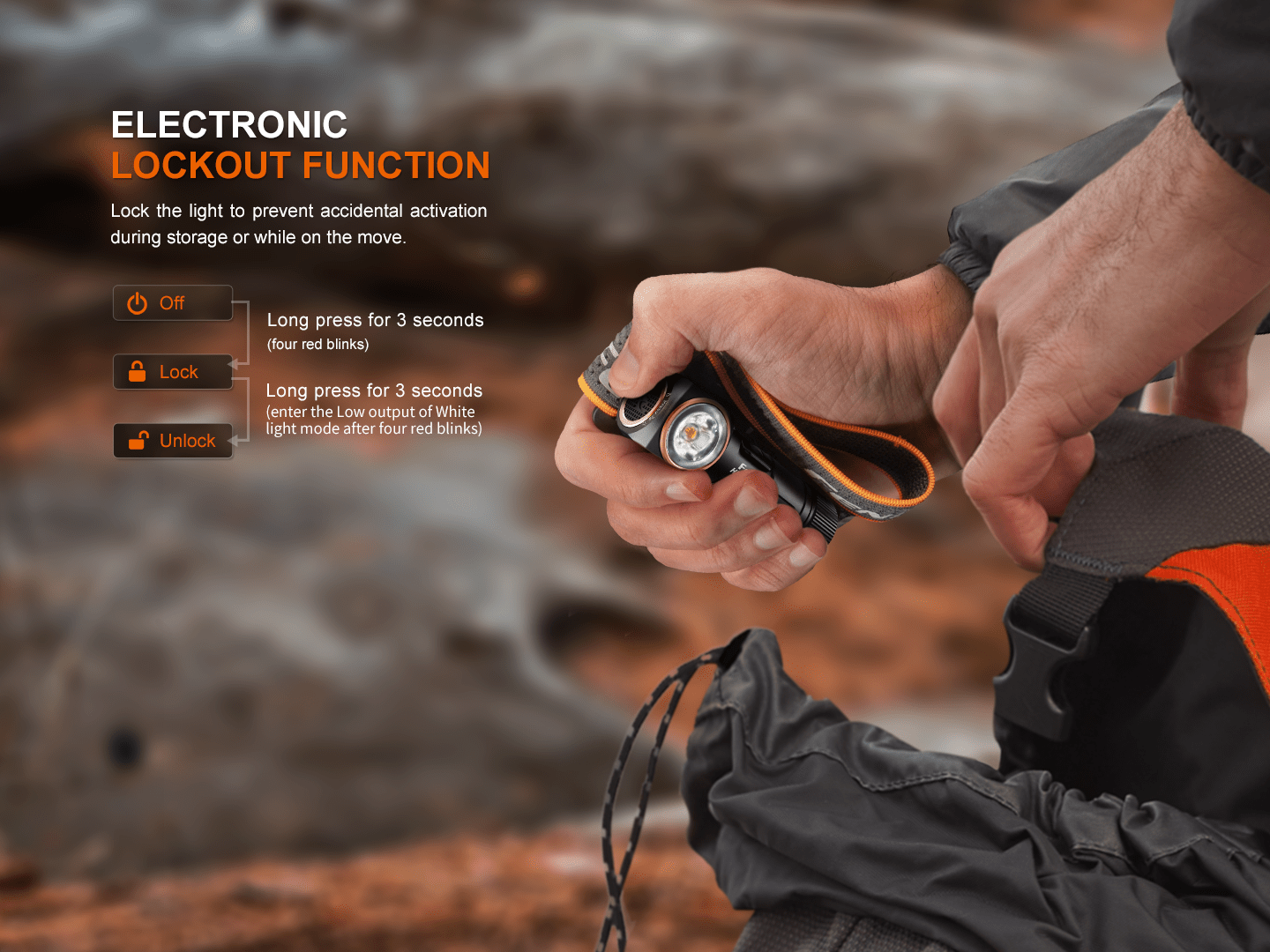 Fenix HM23 V2.0 Lightweight Detachable AA Headlamp, Headlamp, Fenix Store, at Festive Water Paddlesports