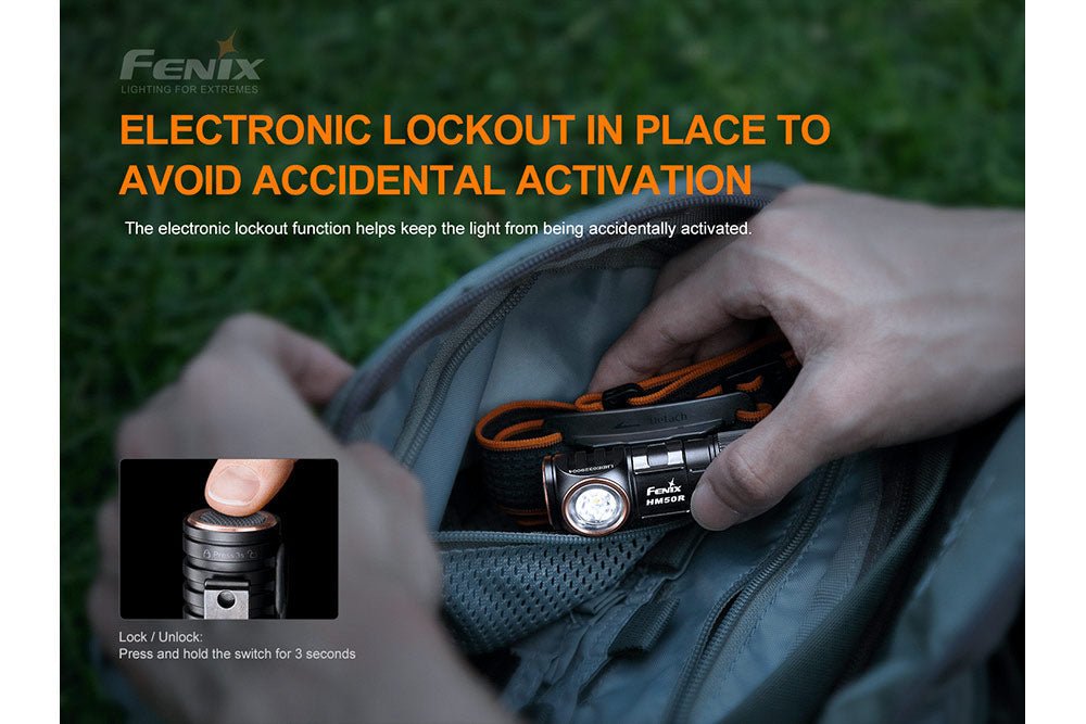 Fenix HM50R V2.0 LED Headlamp - 700 Lumens, Headlamp, Fenix Store, at Festive Water Paddlesports