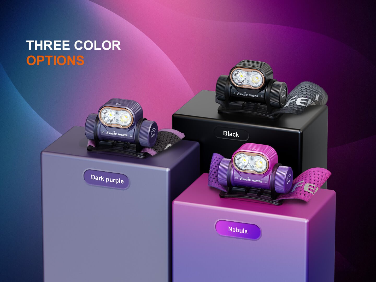 Fenix HM55R Lightweight Multi - LED Headlamp, Headlamp, Fenix Store, Black at Festive Water Paddlesports