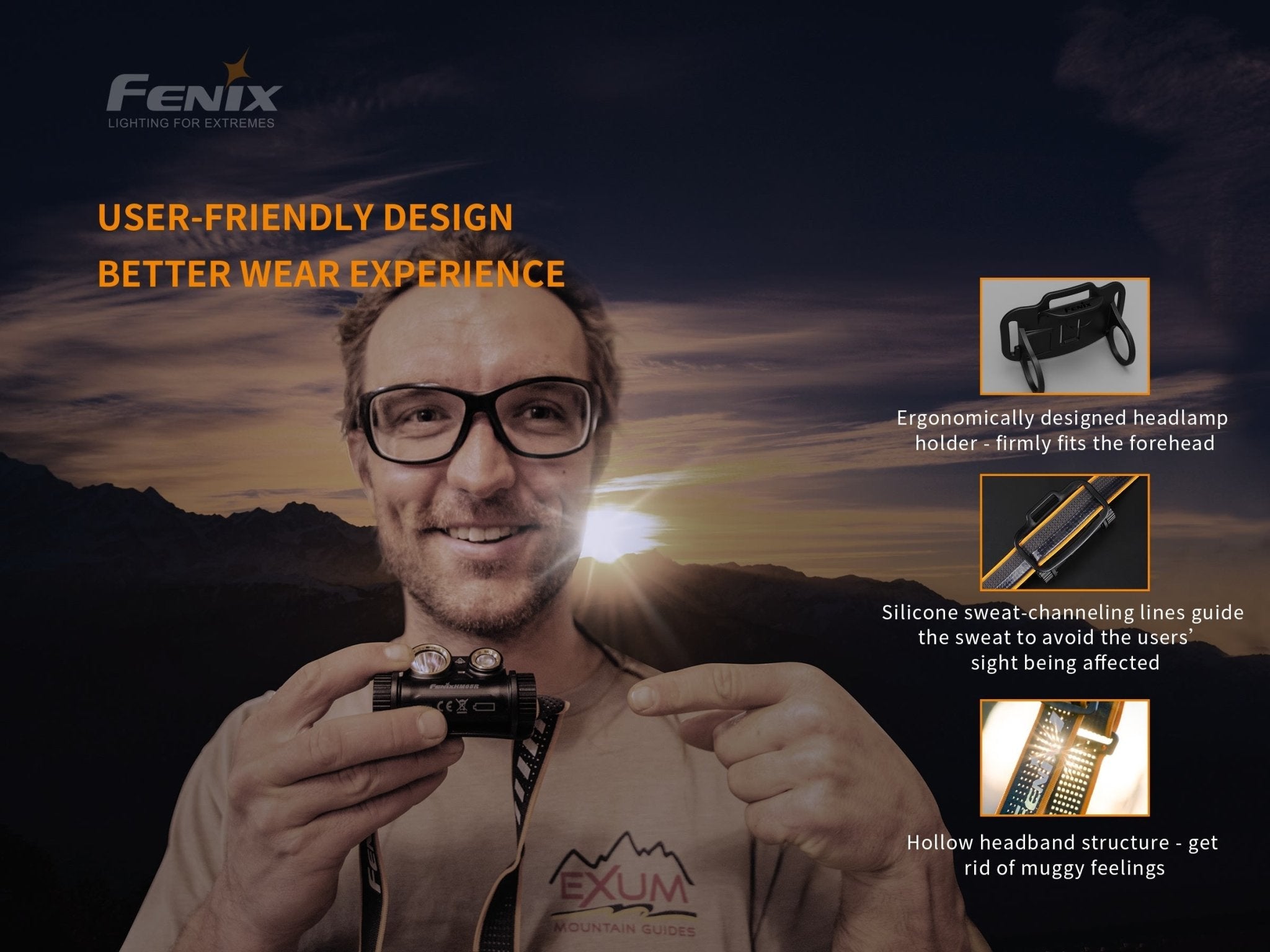 Fenix HM65R Rechargeable LED Headlamp - 1400 Lumens, Headlamp, Fenix Store, at Festive Water Paddlesports