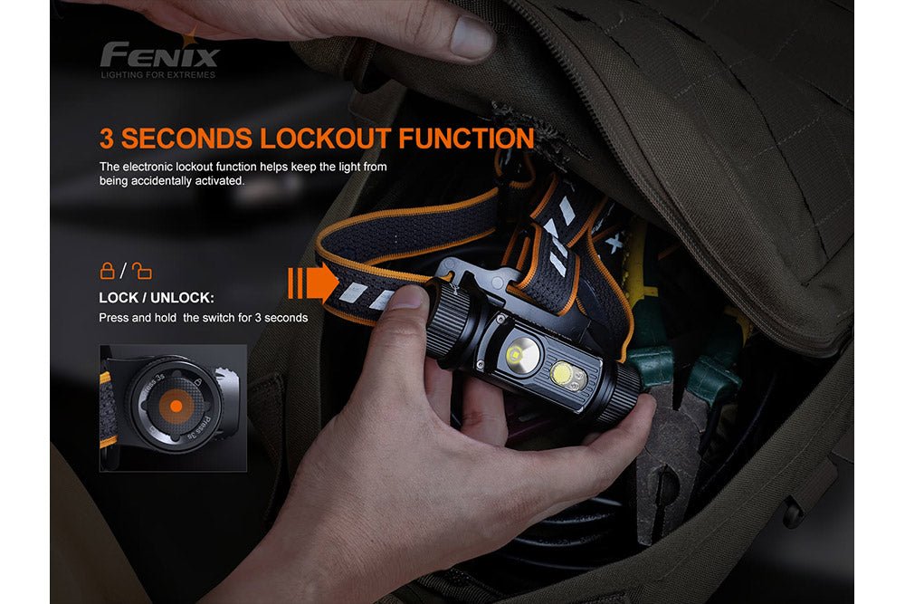 Fenix HM70R Rechargeable LED Headlamp - 1600 Lumens, Headlamp, Fenix Store, at Festive Water Paddlesports