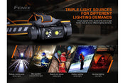 Fenix HM70R Rechargeable LED Headlamp - 1600 Lumens, Headlamp, Fenix Store, at Festive Water Paddlesports