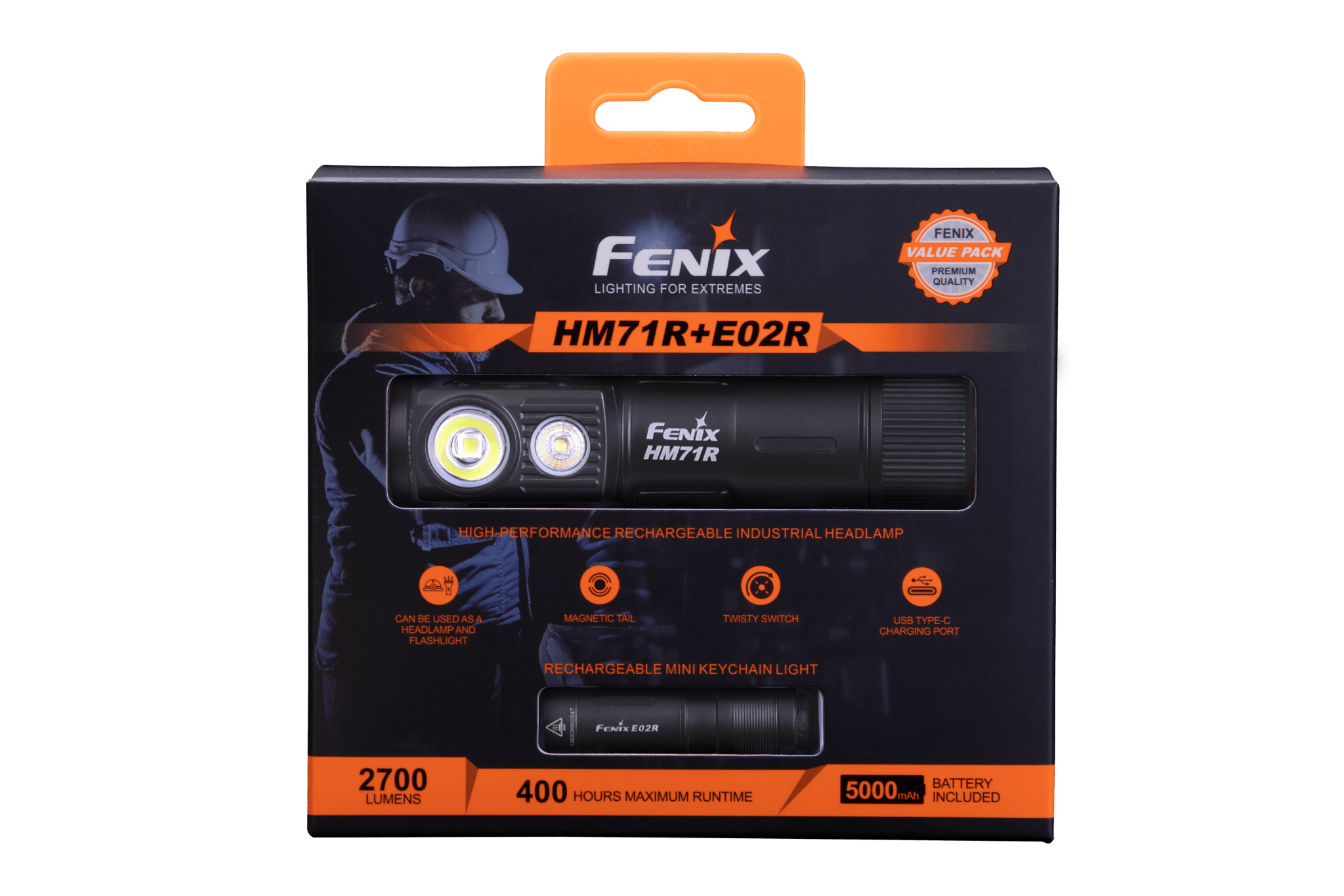 Fenix HM71R Rechargeable Industrial LED Headlamp, Headlamp, Fenix Store, at Festive Water Paddlesports