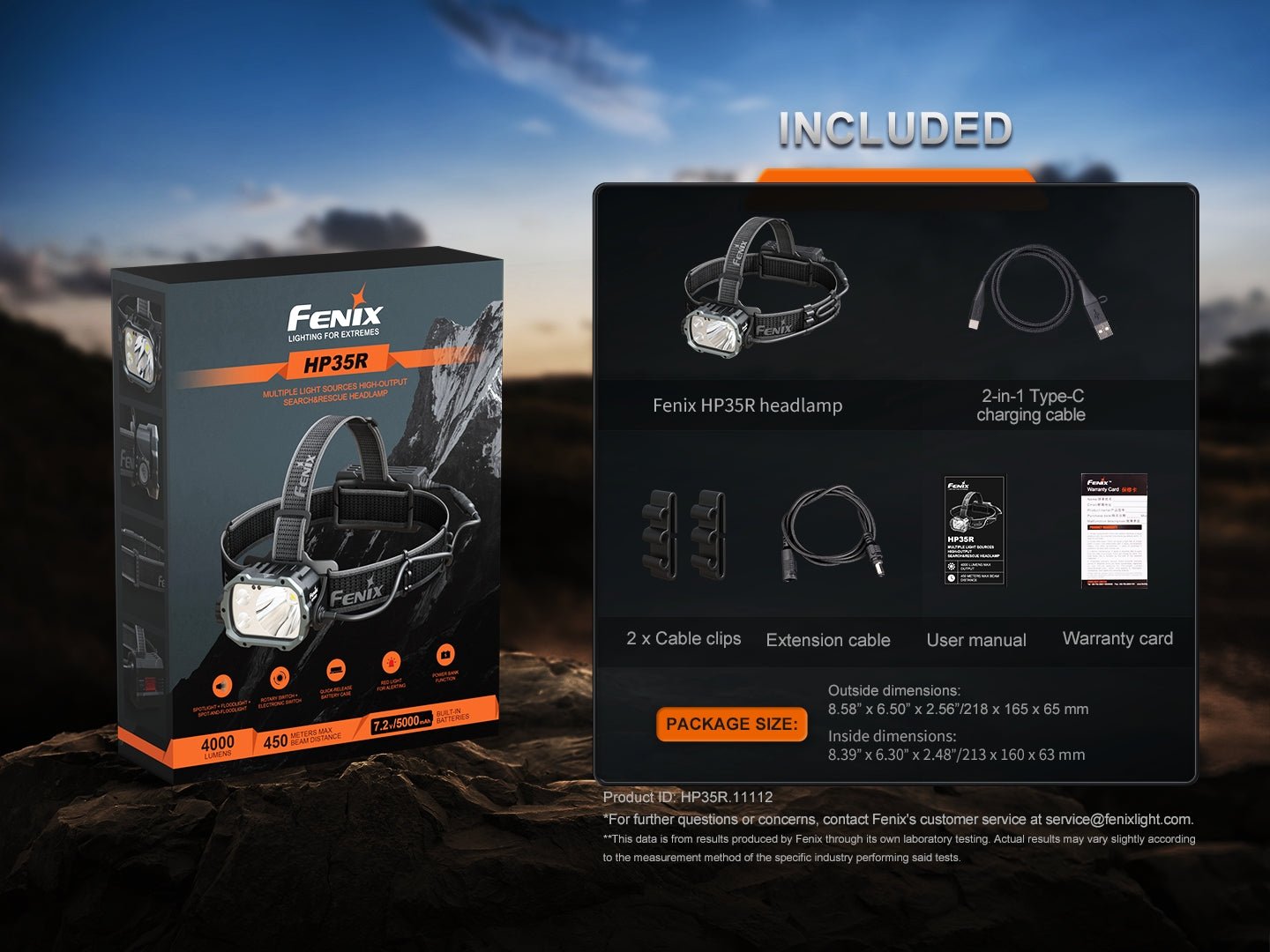 Fenix HP35R Search and Rescue Headlamp, Headlamp, Fenix Store, HP35R at Festive Water Paddlesports