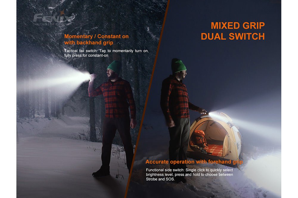 Fenix LD22 V2 Compact LED Flashlight - 800 Lumens, EDC Flashlight, Fenix Store, at Festive Water Paddlesports