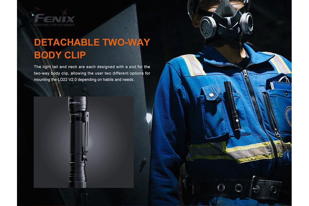 Fenix LD22 V2 Compact LED Flashlight - 800 Lumens, EDC Flashlight, Fenix Store, at Festive Water Paddlesports