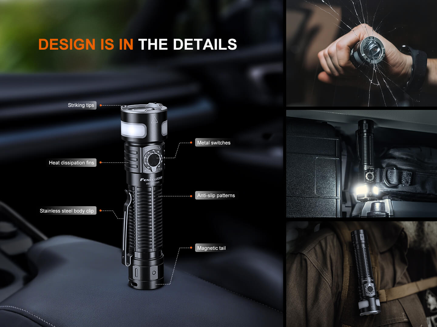 Fenix LD35R High Performance Multimode Tactical Flashlight, EDC Flashlight, Fenix Store, at Festive Water Paddlesports