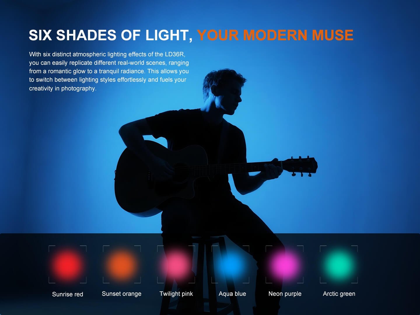 Fenix LD36R Multicolor Flashlight, EDC Flashlight, Fenix Store, Black at Festive Water Paddlesports