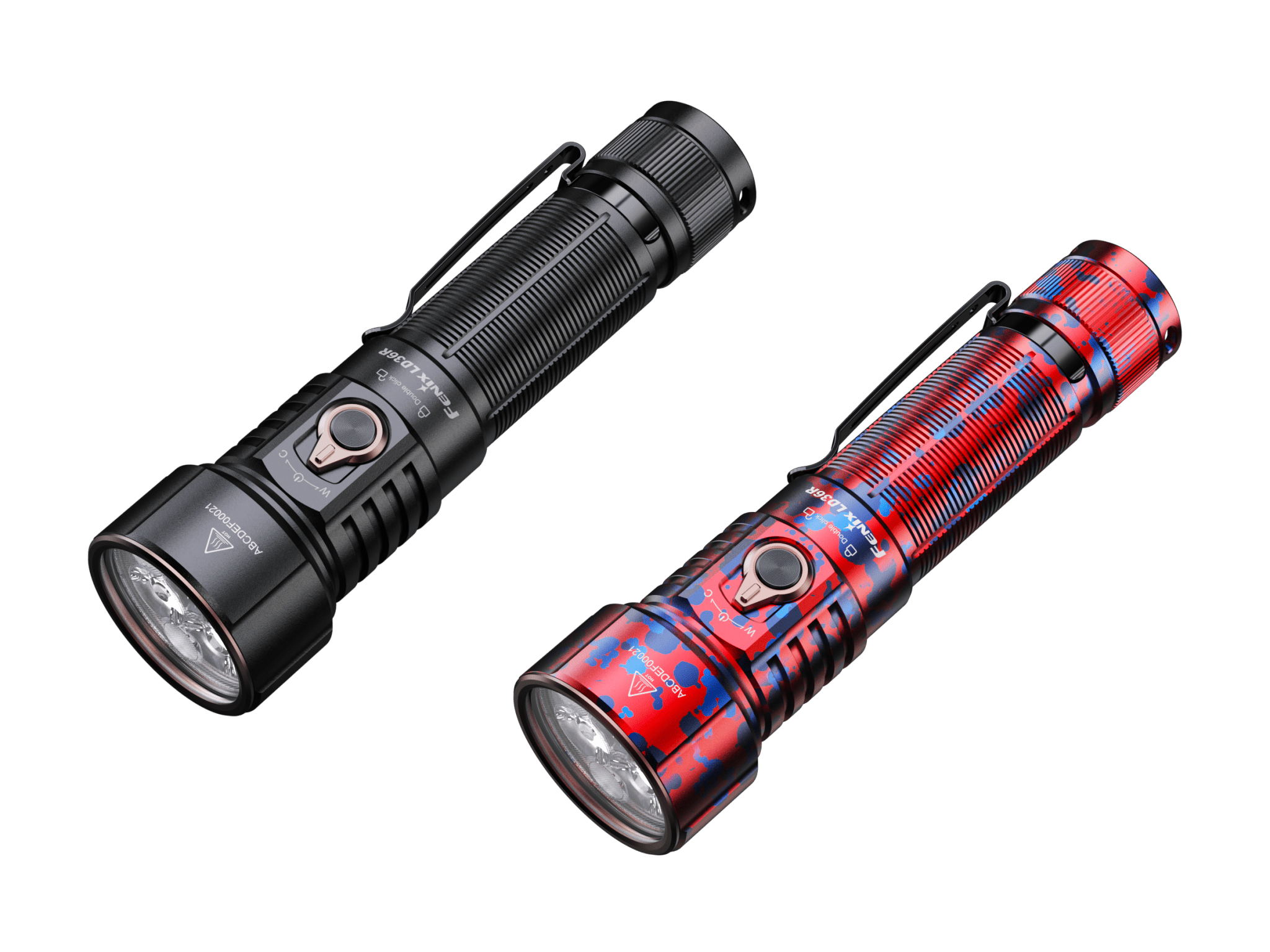 Fenix LD36R Multicolor Flashlight, EDC Flashlight, Fenix Store, Black at Festive Water Paddlesports