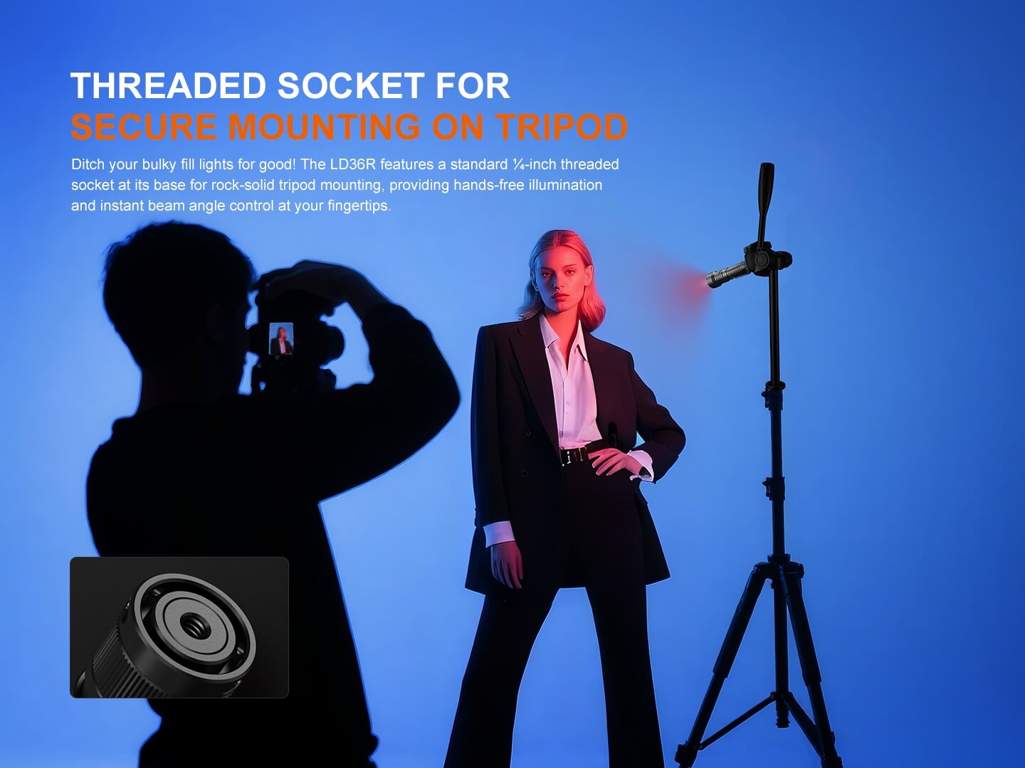 Fenix LD36R Multicolor Flashlight, EDC Flashlight, Fenix Store, Black at Festive Water Paddlesports