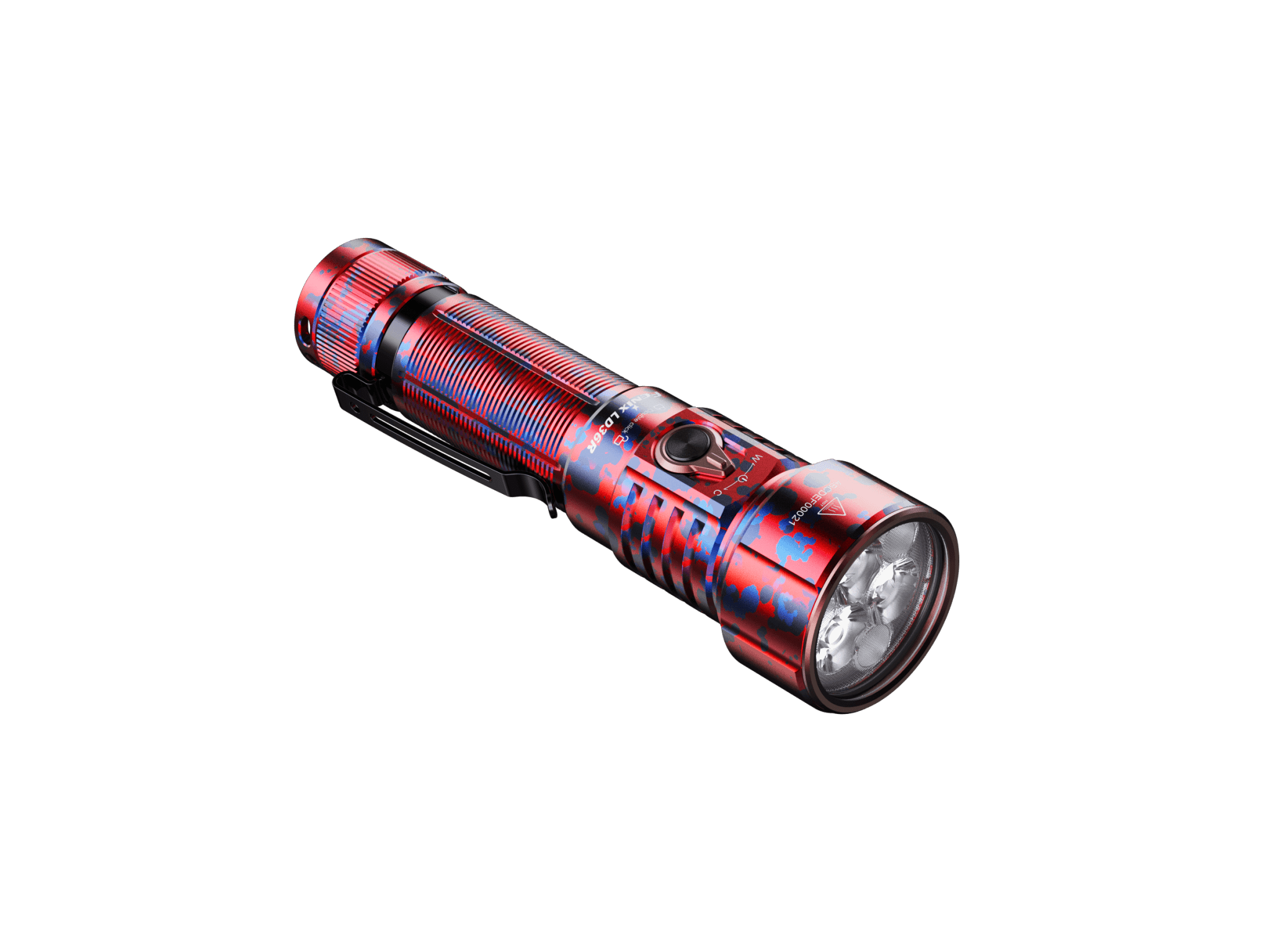 Fenix LD36R Multicolor Flashlight, EDC Flashlight, Fenix Store, Flame Camo at Festive Water Paddlesports