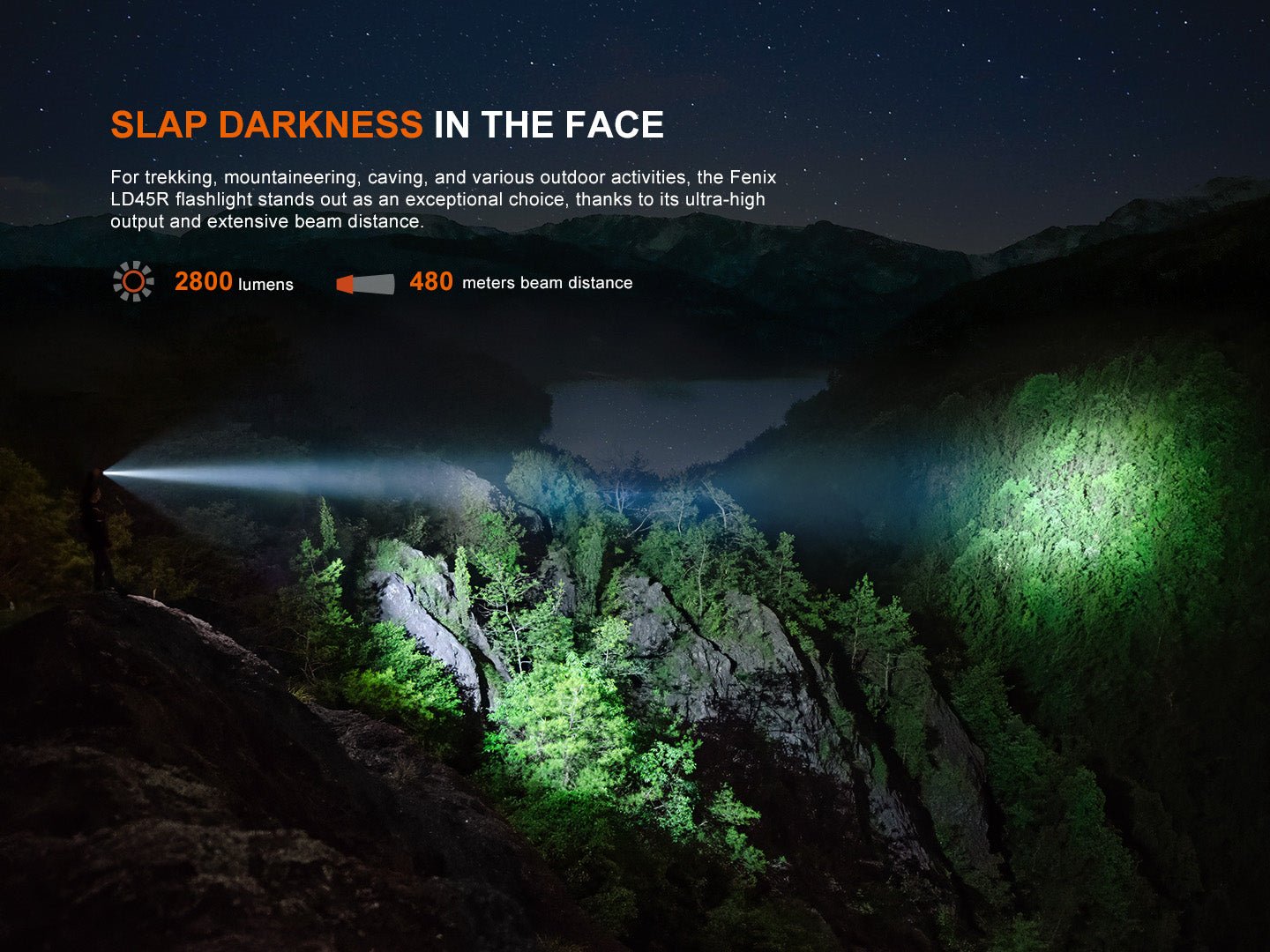 Fenix LD45R Digital Focus Rechargeable LED Flashlight, Rechargeable Flashlight, Fenix Store, at Festive Water Paddlesports