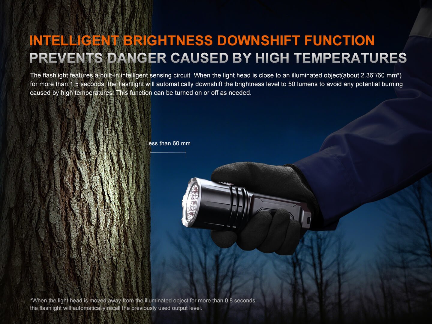 Fenix LR35R PRO Rechargeable Palm - Sized Searchlight, Searchlight, Fenix Store, at Festive Water Paddlesports