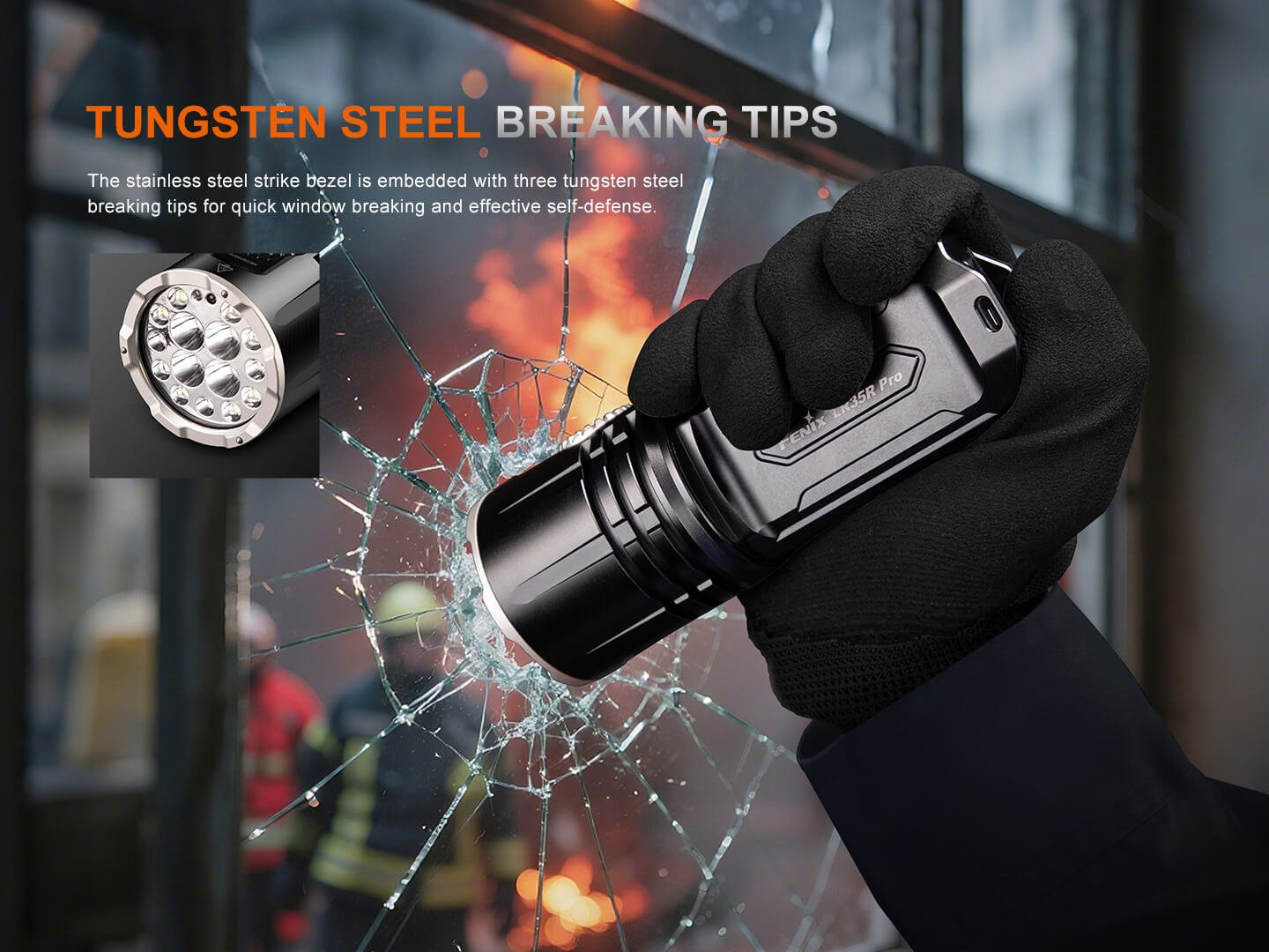 Fenix LR35R PRO Rechargeable Palm - Sized Searchlight, Searchlight, Fenix Store, at Festive Water Paddlesports