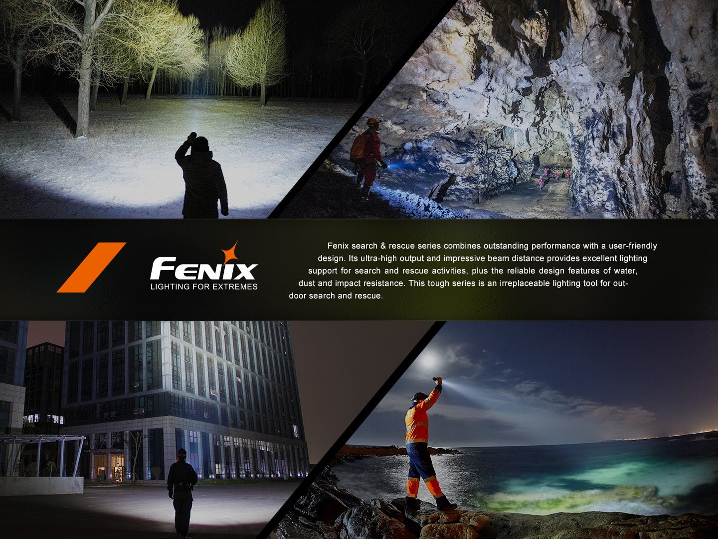 Fenix LR60R Rotary Switch Rechargeable Searchlight - 21000 Lumens, Rechargeable Flashlight, Fenix Store, at Festive Water Paddlesports