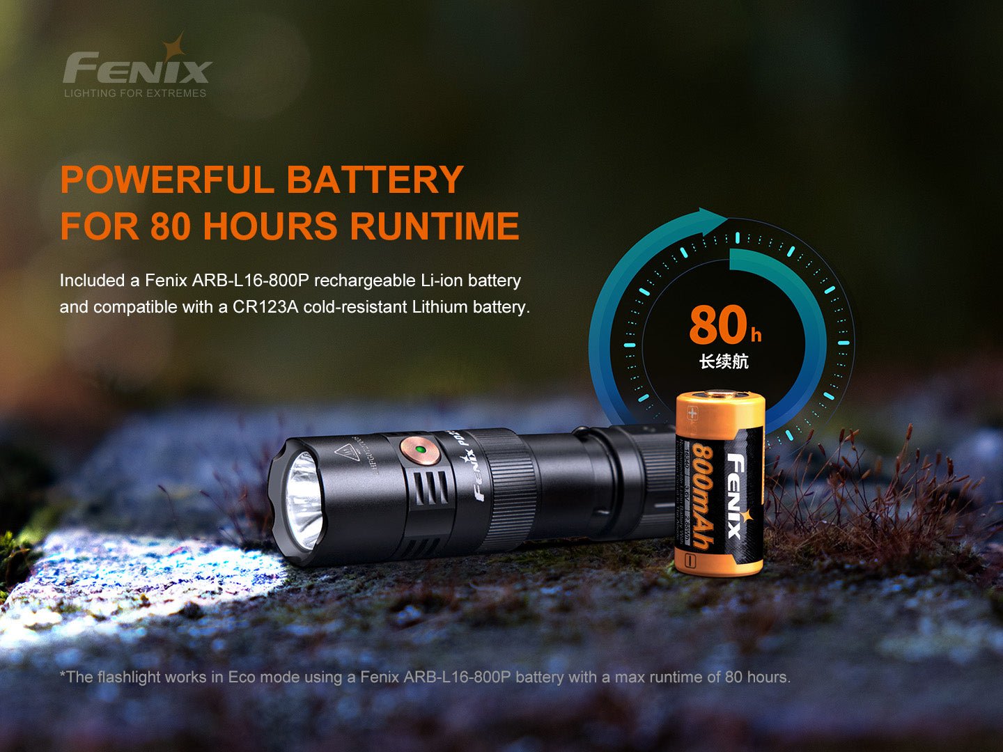 Fenix PD25R Rechargeable LED Flashlight, EDC Flashlight, Fenix Store, at Festive Water Paddlesports
