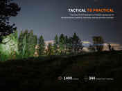 Fenix PD32R Rechargeable Silent Switch LED Flashlight, Tactical Flashlight, Fenix Store, Brunette at Festive Water Paddlesports