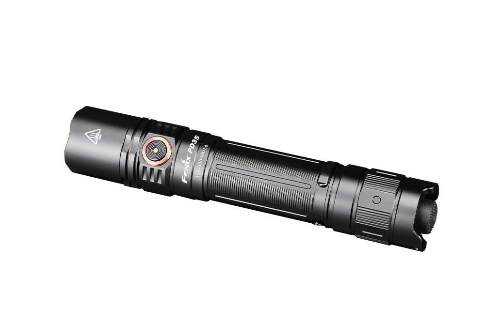 Fenix PD35 V3.0 Everyday Carry Flashlight - 1700 Lumens, Tactical Flashlight, Fenix Store, Black at Festive Water Paddlesports