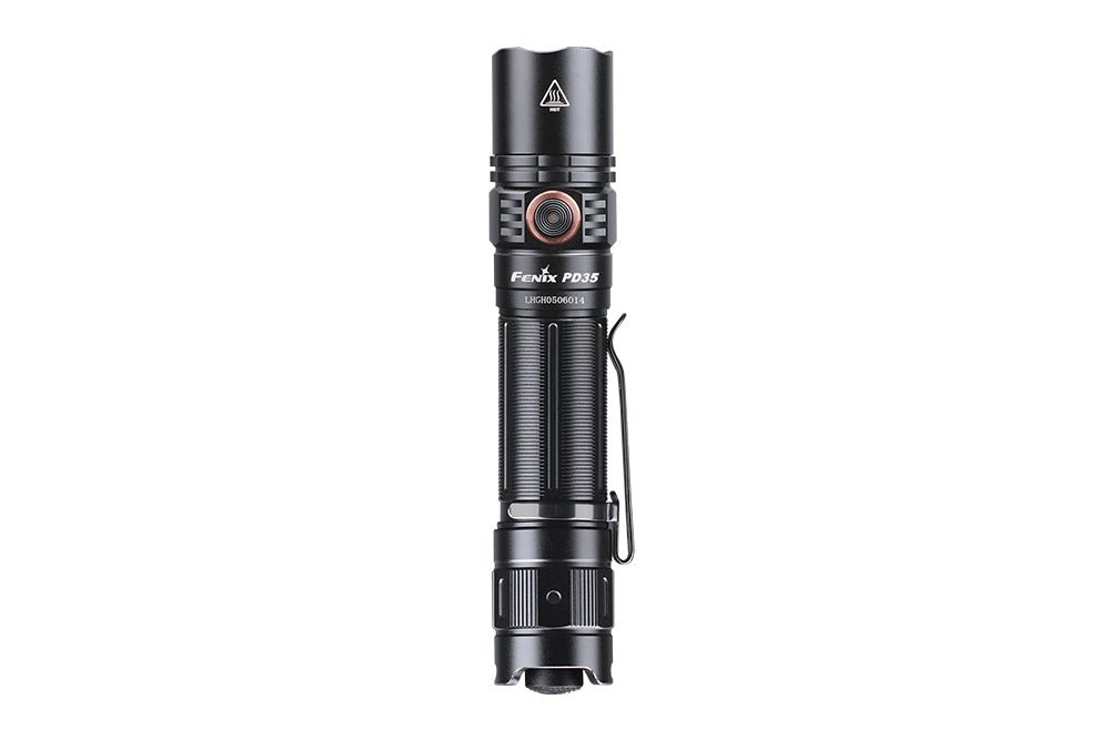 Fenix PD35 V3.0 Everyday Carry Flashlight - 1700 Lumens, Tactical Flashlight, Fenix Store, Black at Festive Water Paddlesports