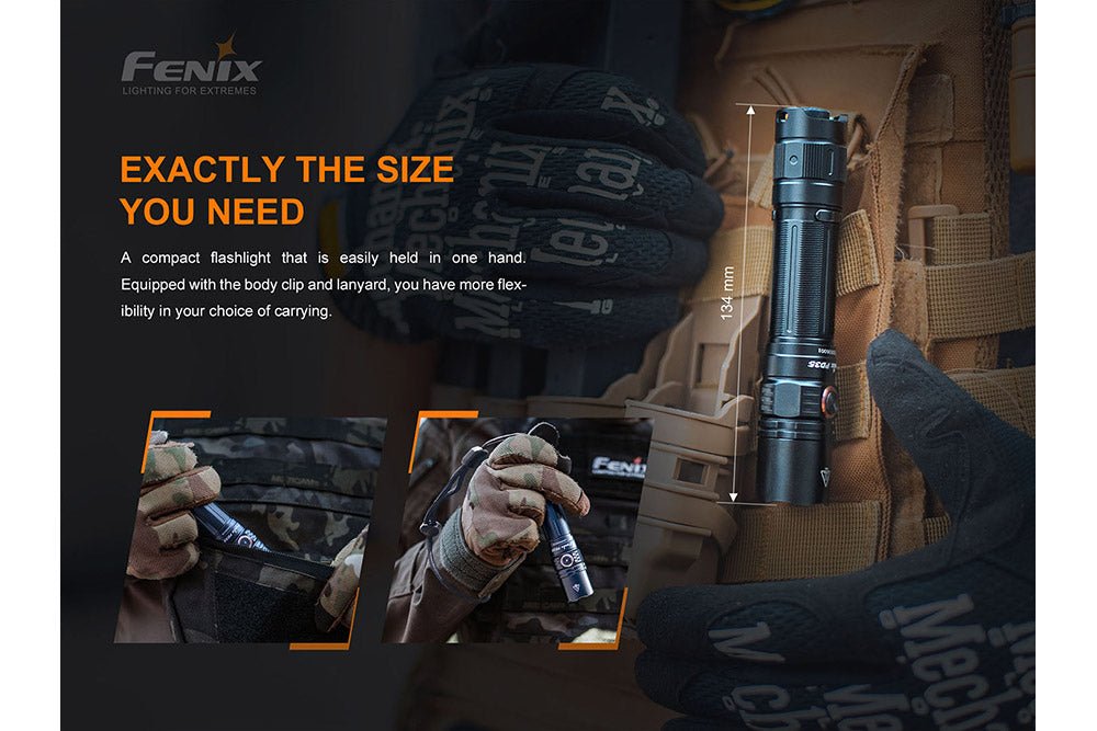 Fenix PD35 V3.0 Everyday Carry Flashlight - 1700 Lumens, Tactical Flashlight, Fenix Store, Tropic Green at Festive Water Paddlesports