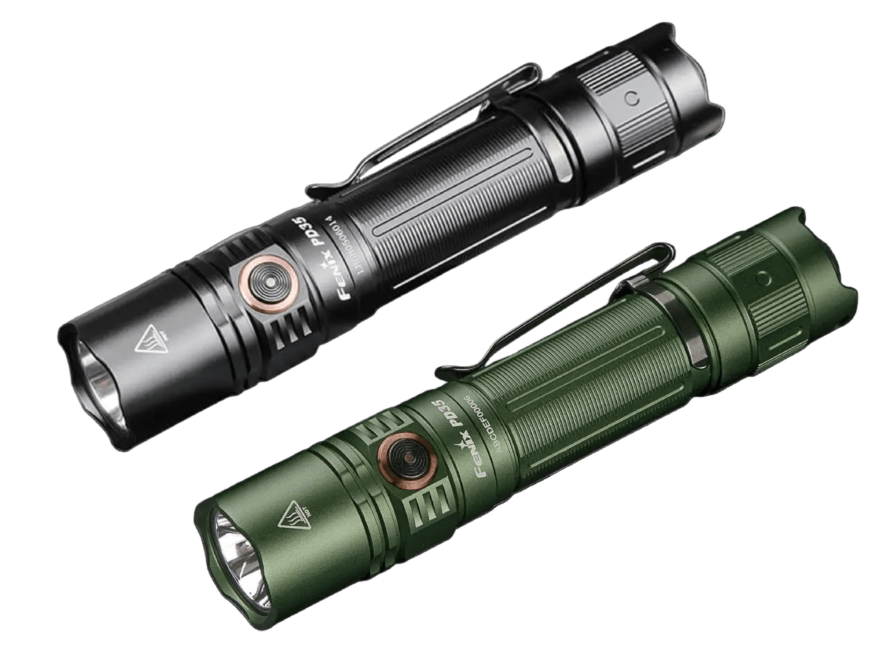 Fenix PD35 V3.0 Everyday Carry Flashlight - 1700 Lumens, Tactical Flashlight, Fenix Store, Tropic Green at Festive Water Paddlesports