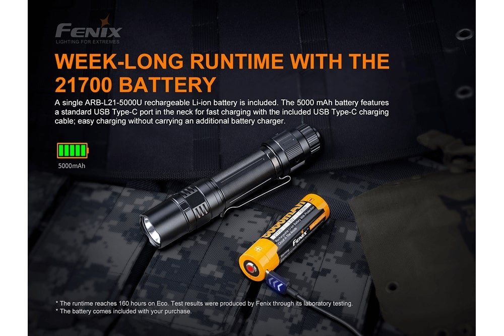 Fenix PD36 TAC Tactical Flashlight - 3000 Lumens, Tactical Flashlight, Fenix Store, at Festive Water Paddlesports
